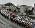 興義市區(qū)近年最大的一次交通擁堵